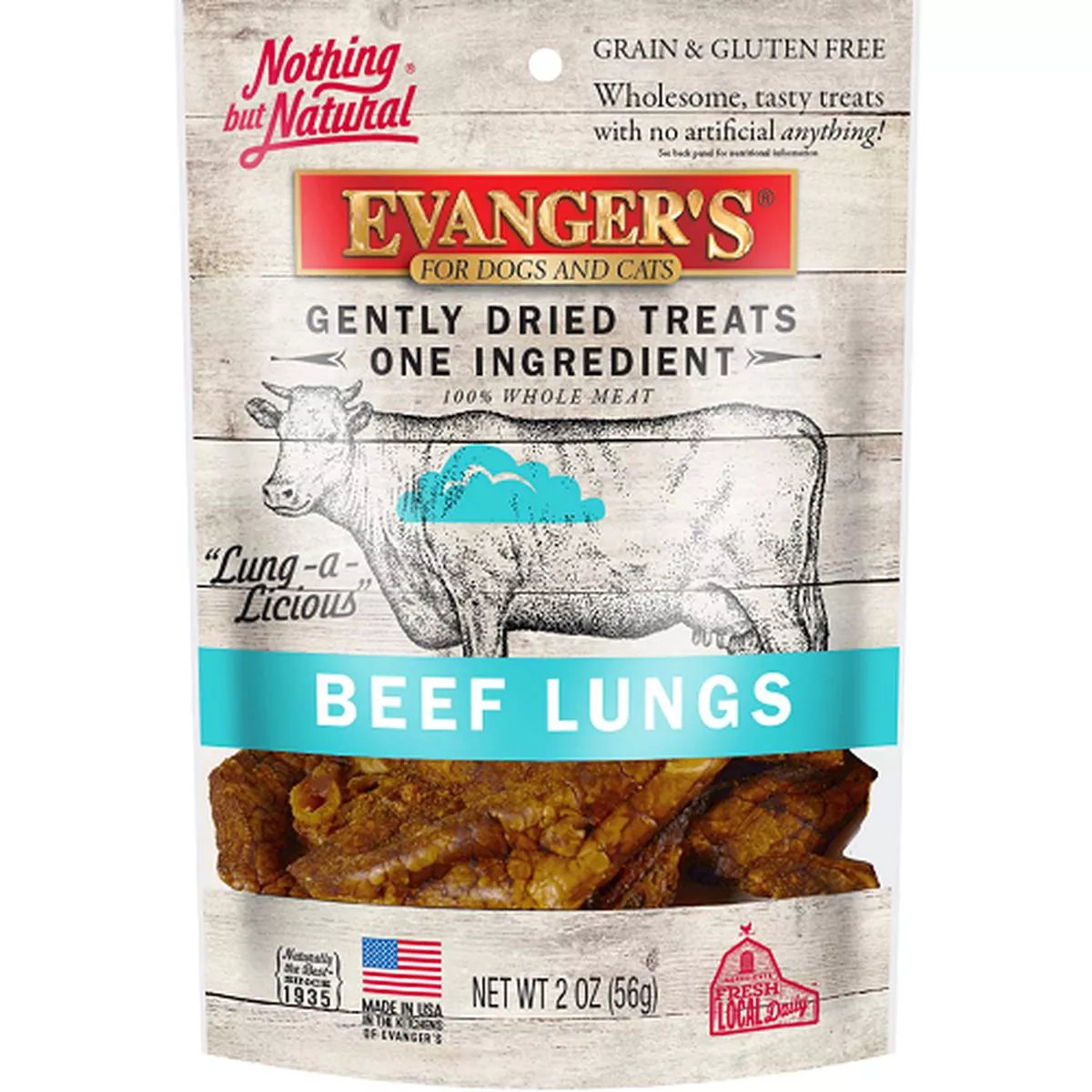 Evanger’s Gently Dried Beef Lungs Treats