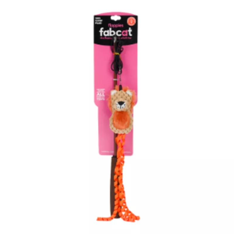 FabCat Lion Teaser Cat Toy