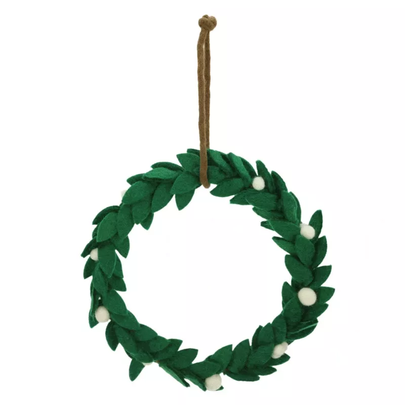 Felt Mistletoe Wreath