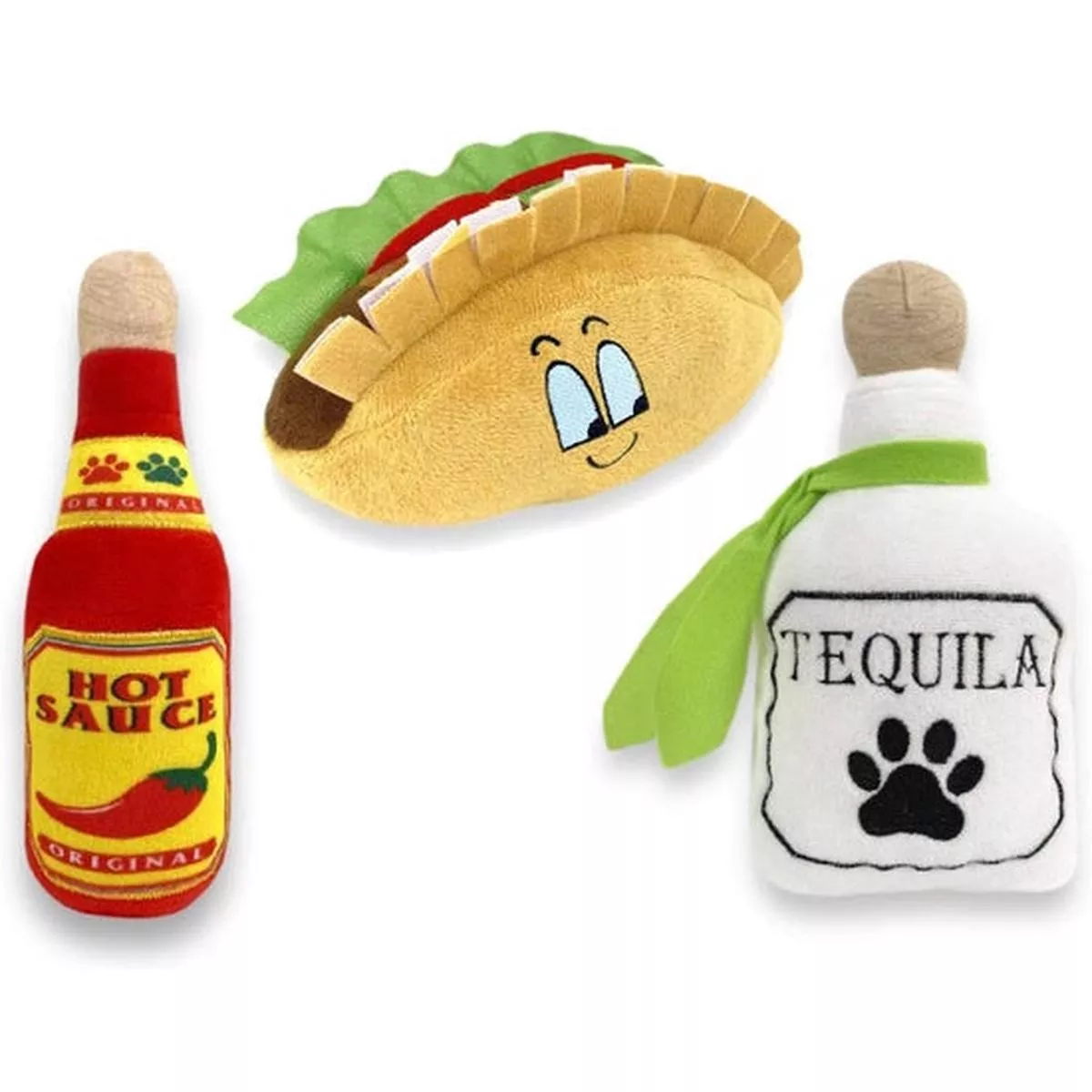 Fiesta Dog Plush SqueakAssorted Toy*
