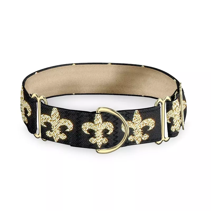 Fleur de Lis 1″ Dog Collar
