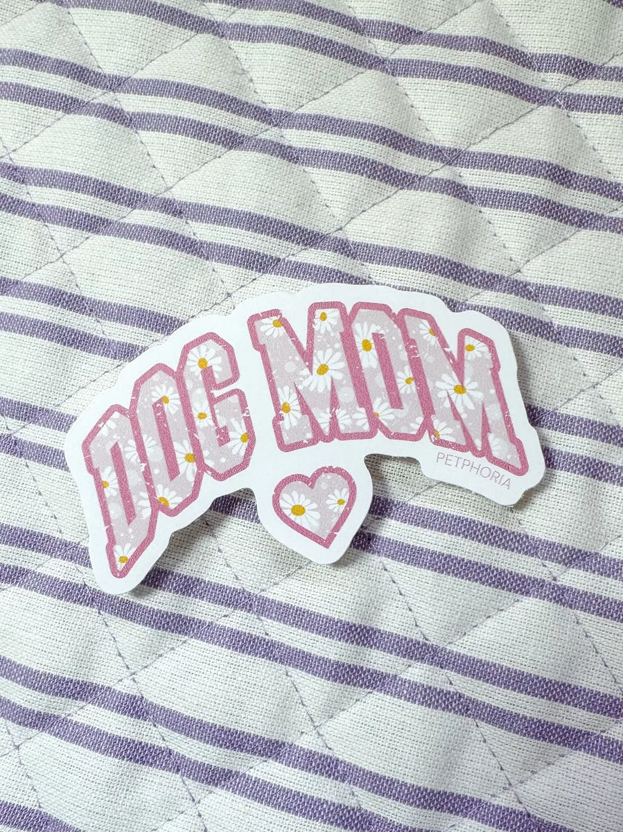 Floral Dog Mom Sticker