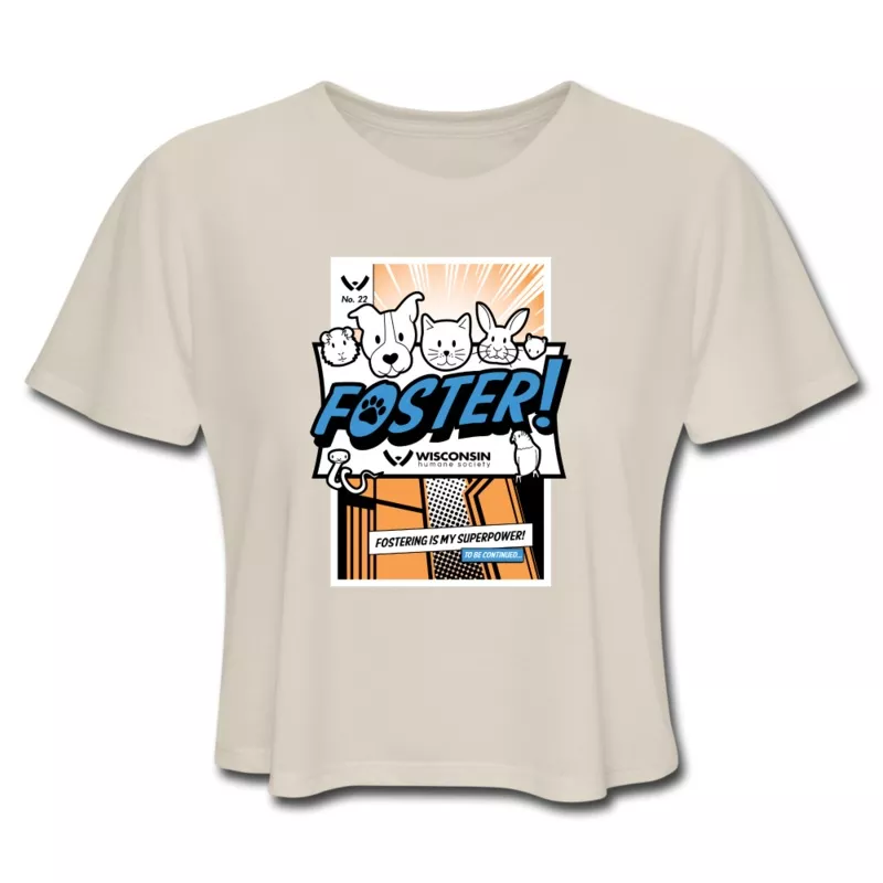 Foster Comic Cropped T-Shirt dust