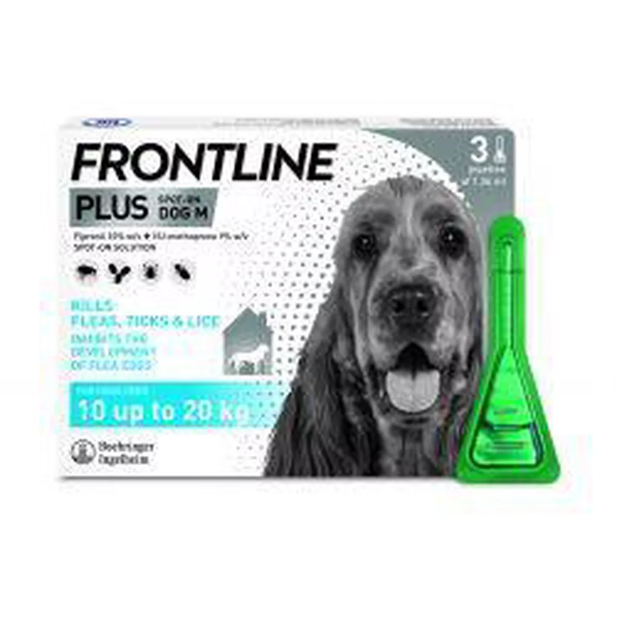Frontline Plus Medium Dog - 3 Pipettes, 3's