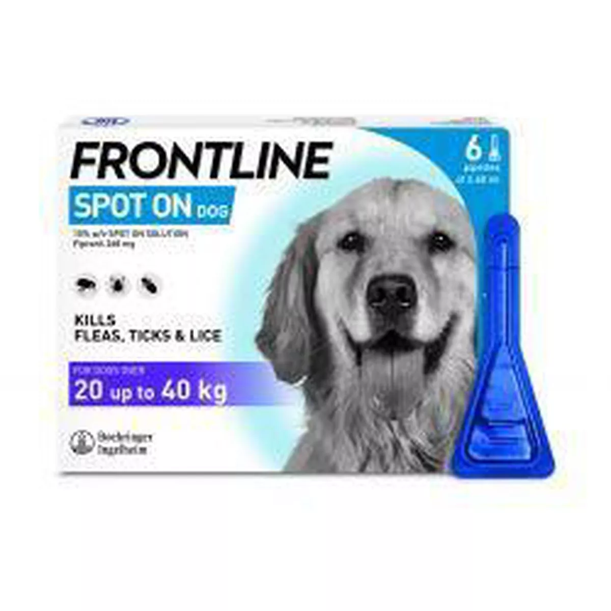 FRONTLINE Spot On Dog Large - 6 pipettes, 6's