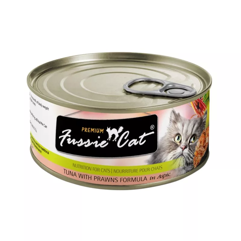 Fussie Cat Can- Tuna with Prawns