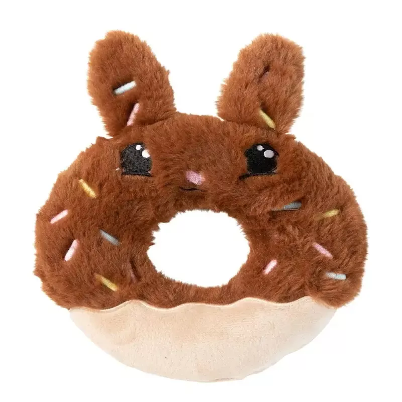 FuzzYard Dog Toy – Big Bunny Donut