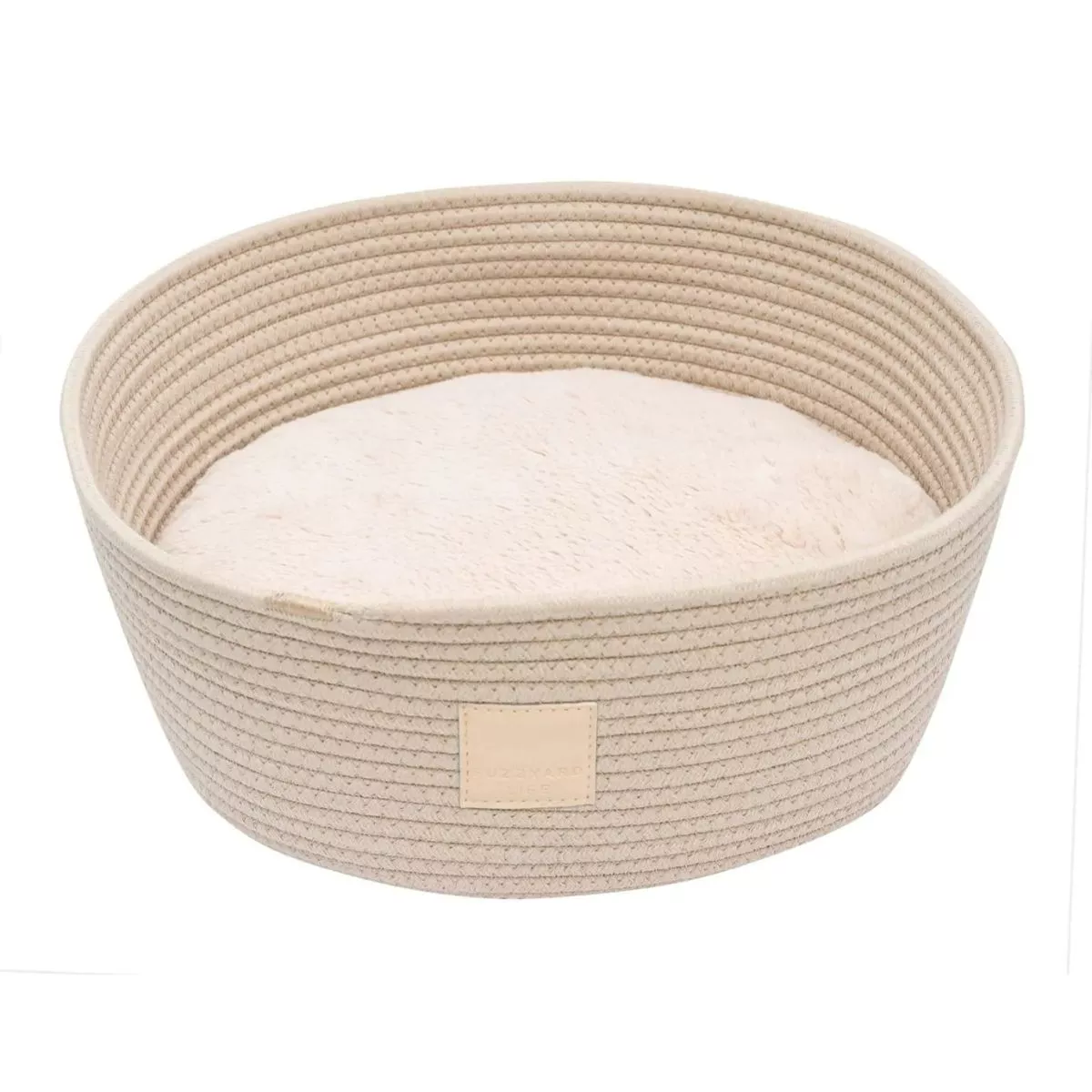 FuzzYard Life Rope Basket Bed Sandstone