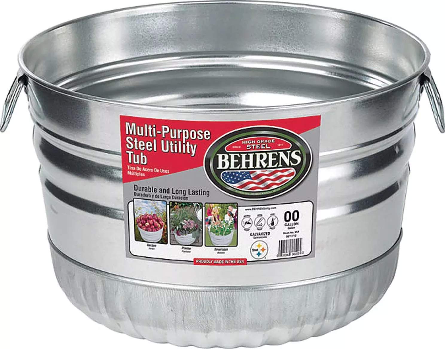 Galvanized Steel Utility Basket