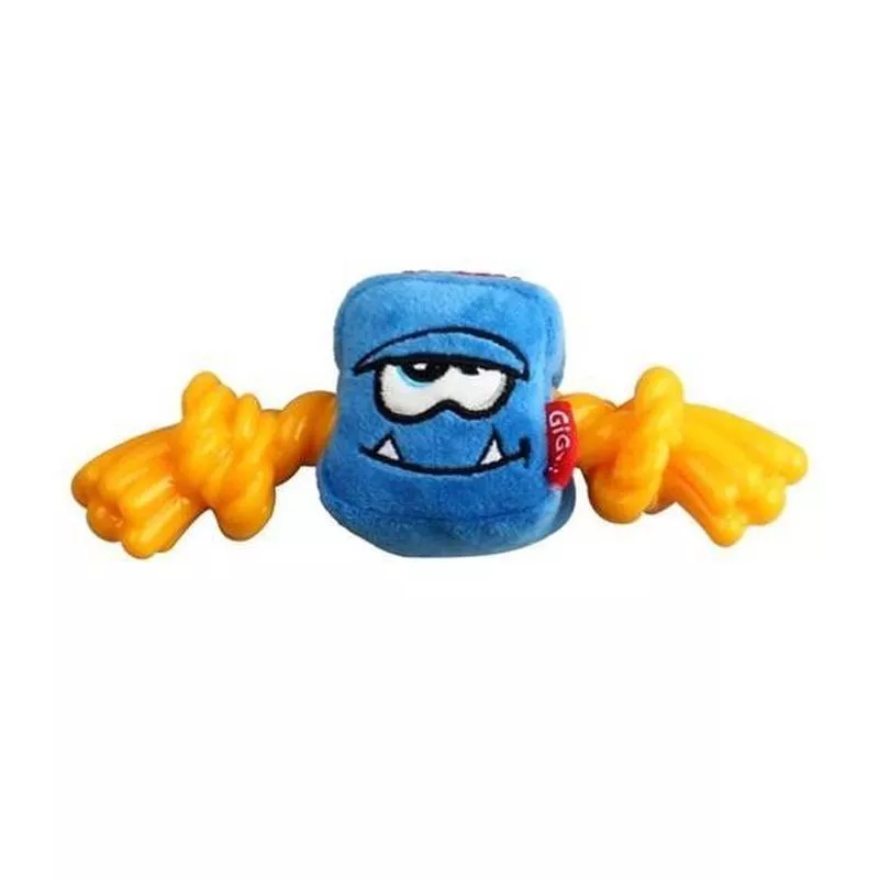 GiGwi Blue Monster Rope with Squeaker insidePlush/TPR (Medium)