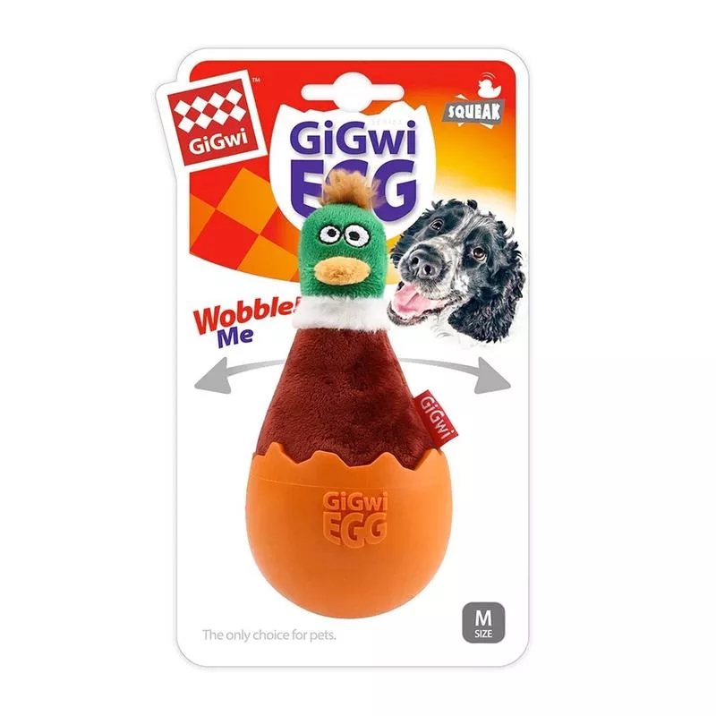 Gigwi – Egg Wobble Fun Brown DuckMedium