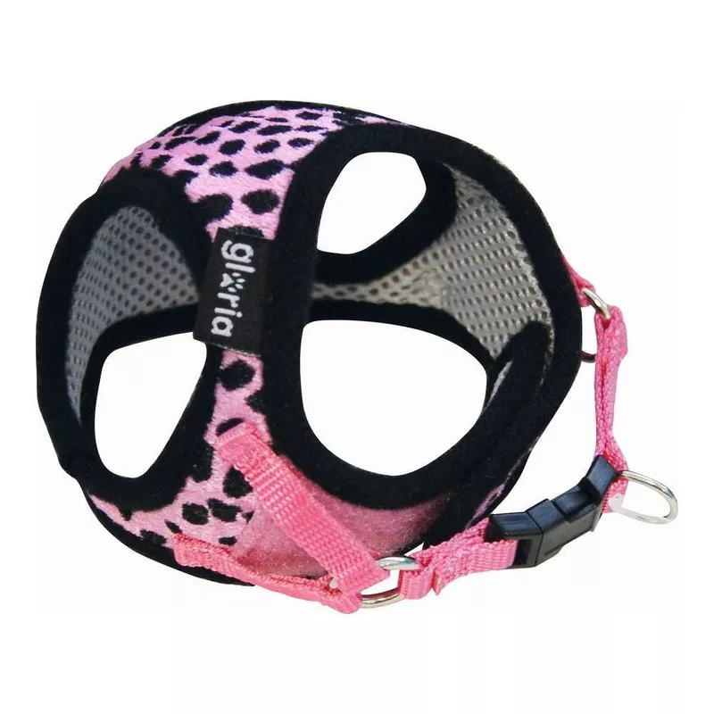 Gloria Pink Leopard Print Dog Harness
