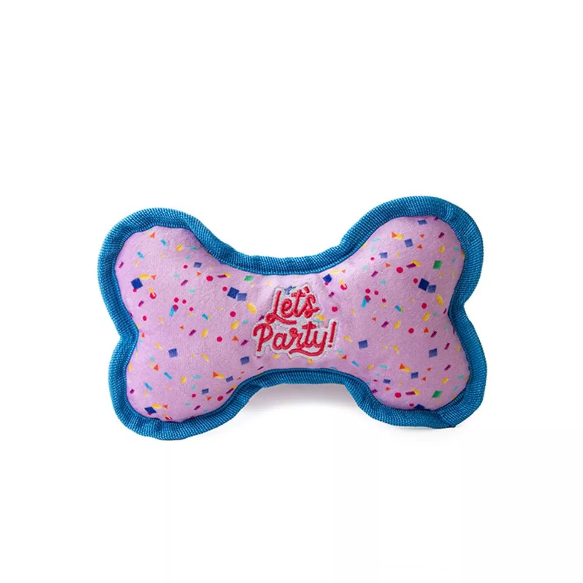 Great & Small Lets Party Plush BoneDog Toy