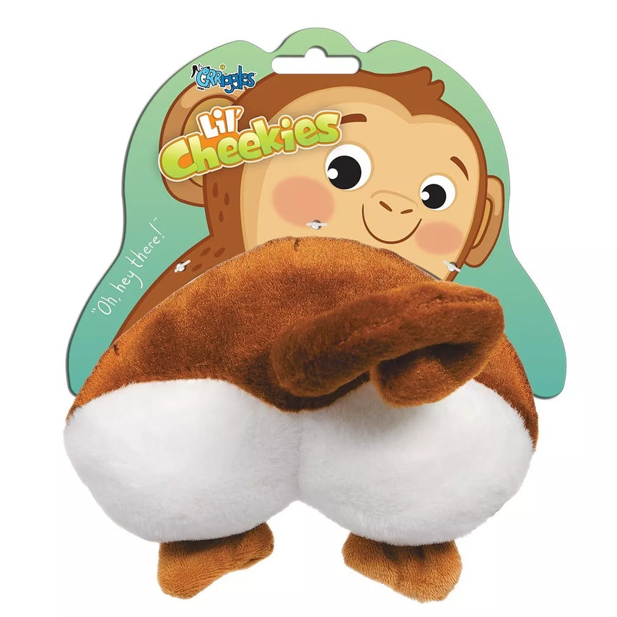 Grriggles Lil' Cheekies Monkey Dog Toy
