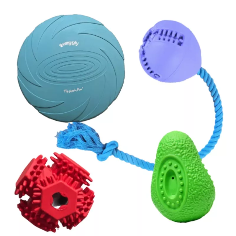 Happy Paws Fetch & Reward Dog Toy Bundle