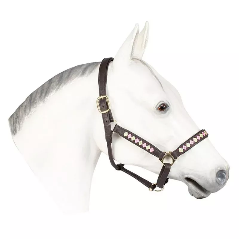 HDR Embroidered Buffy Havana Leather Halter