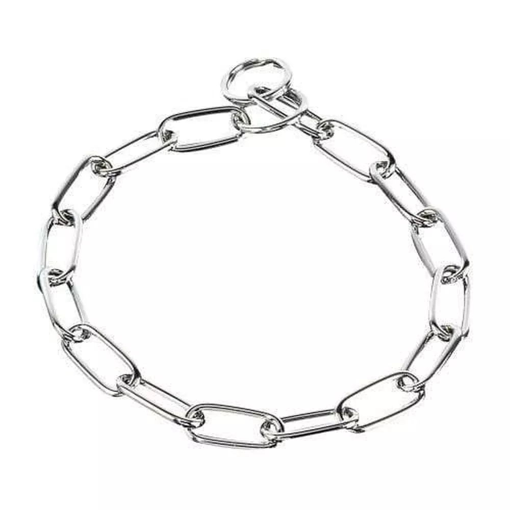 Herm Sprenger - Long Link Fur Saver Collar - Chrome