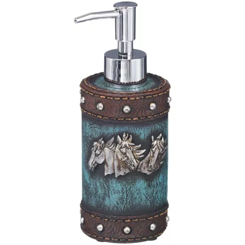 Horse Head Soap Pump Turquoise