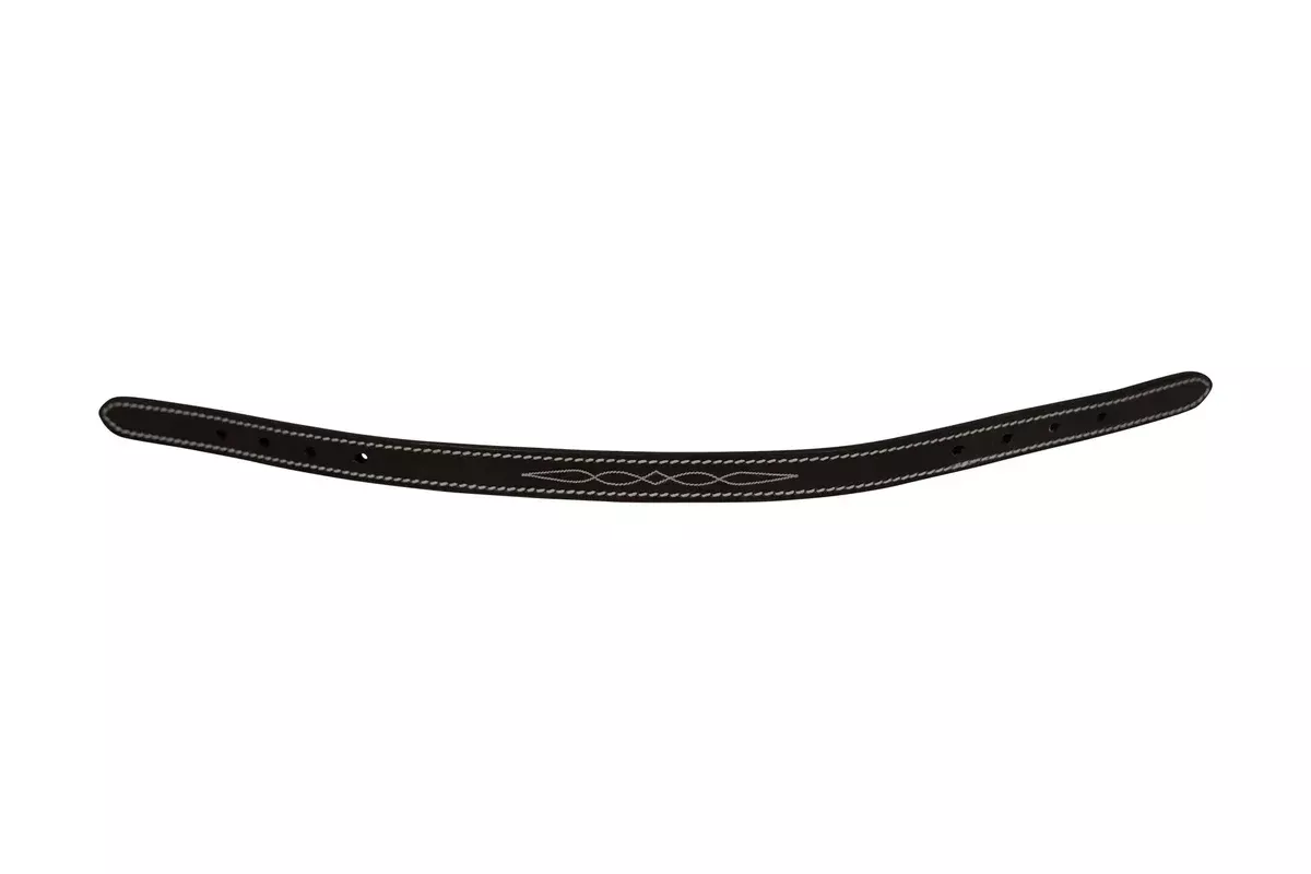 Huntley Equestrian Fancy Stitched Leather Pony Halter Replacement Crown