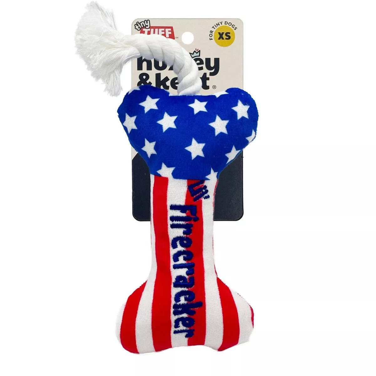 Huxley & Kent Tiny Tuff Lil' Firecracker Bone Dog Toy