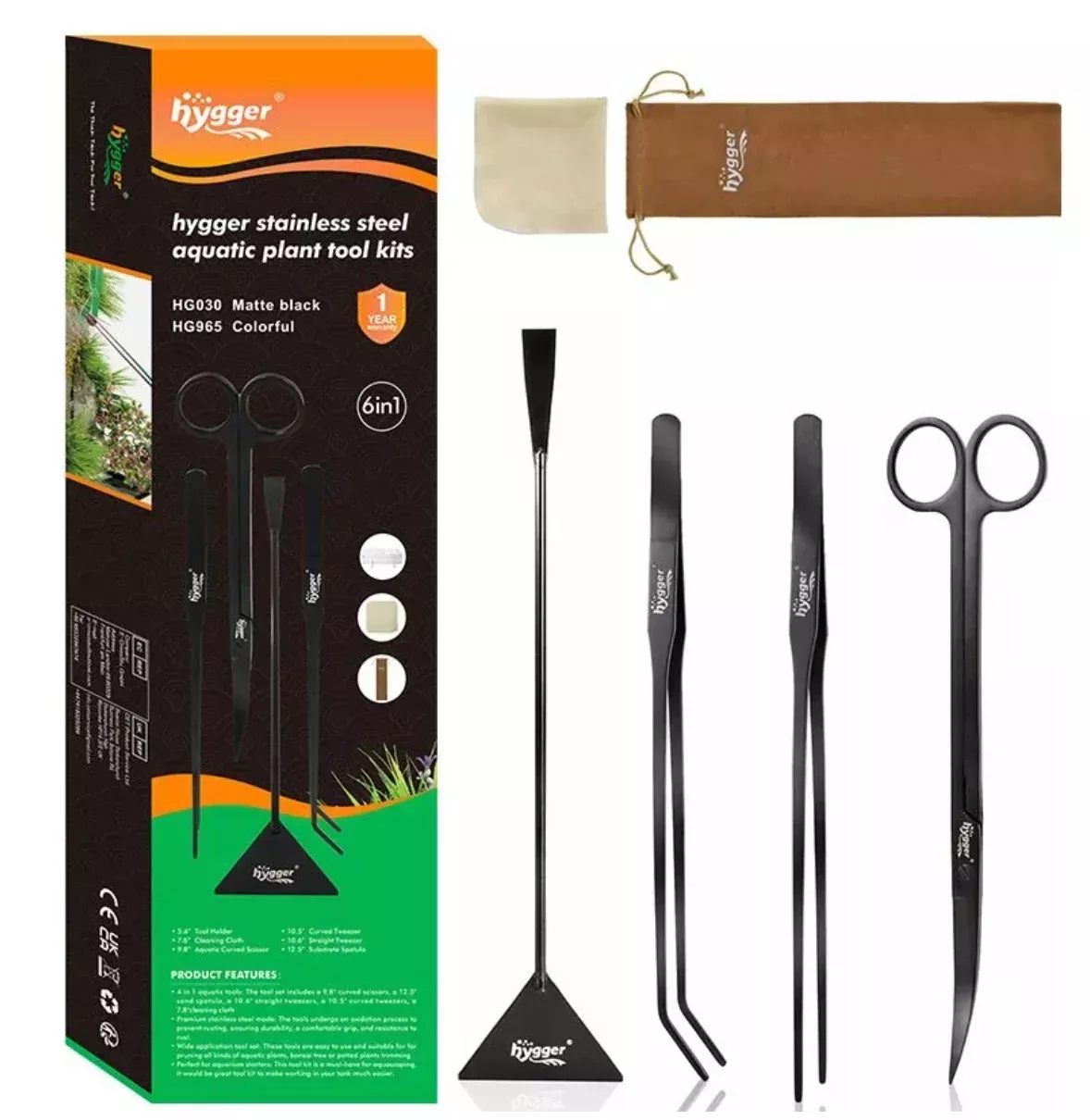 Hygger Aquascaping Tool Kit