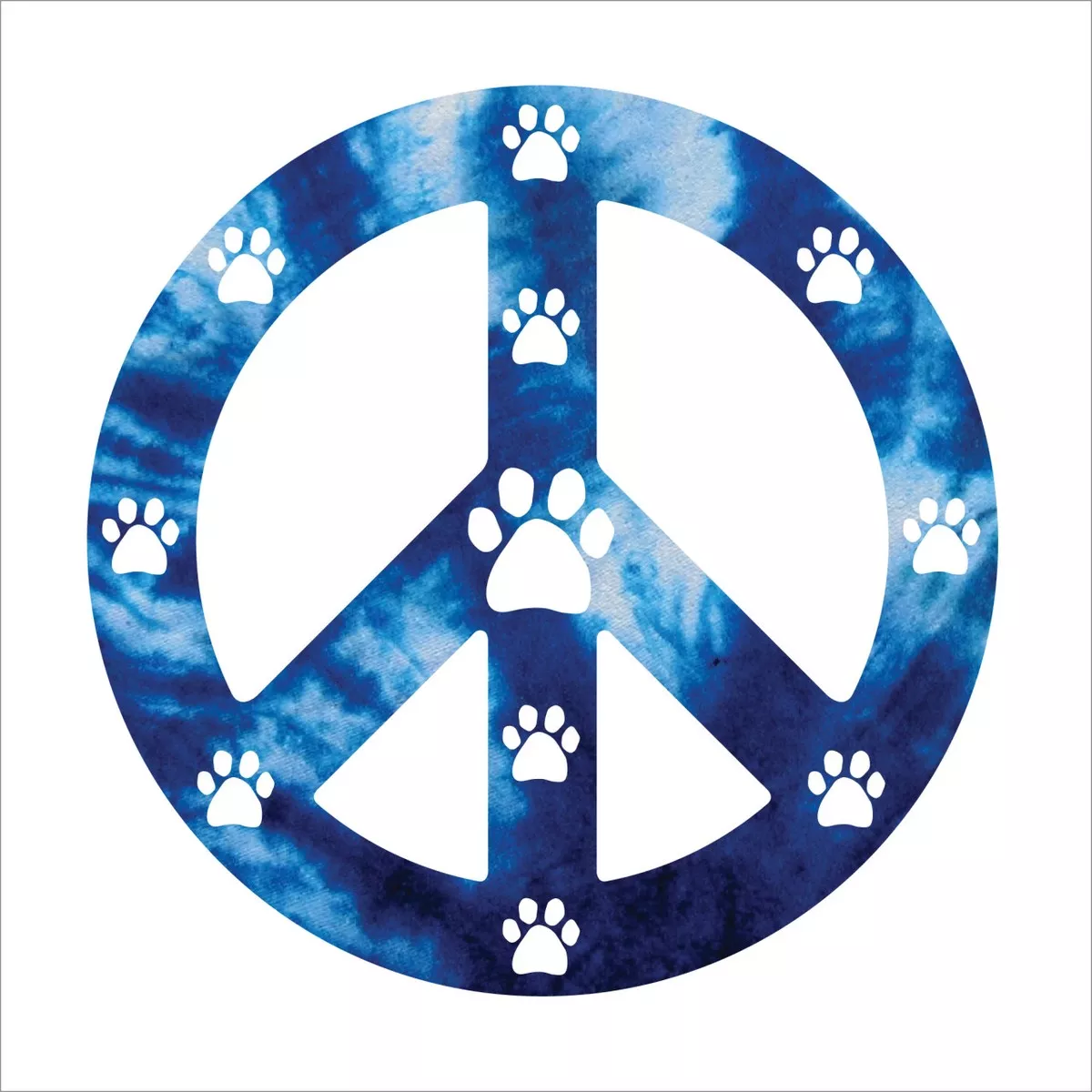 Imagine This! Blue Peace Sign Magnet