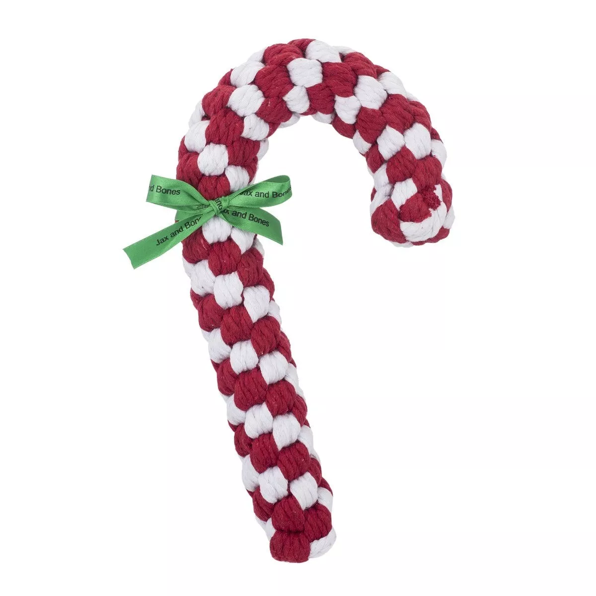 Jax & Bones 8" Large Candy Cane Dog Toy