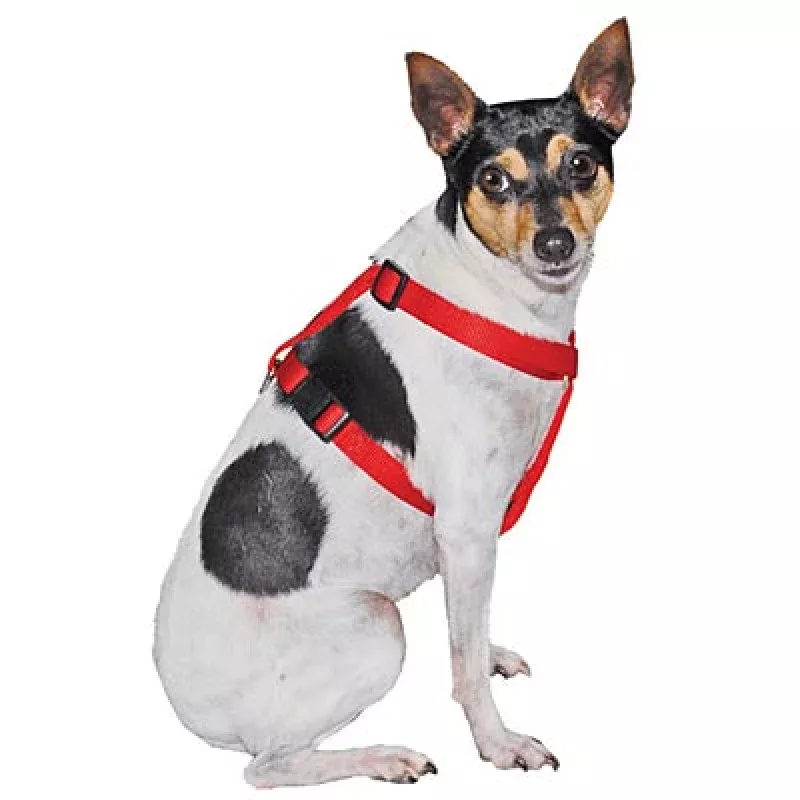 Jeffers Adjustable Nylon Dog Harness Red