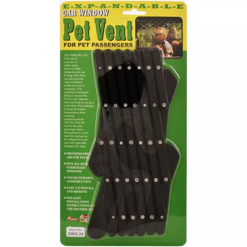 Jeffers Expandable Car Window Vent for Pet Passengers