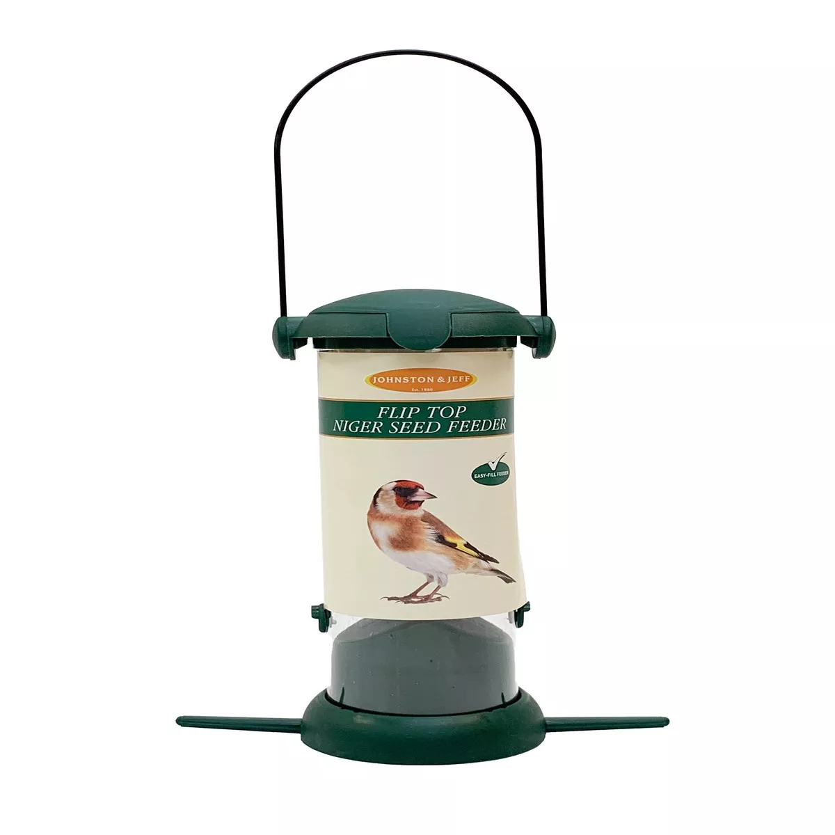 Johnston & Jeff Flip Top Niger Feeder 20cm