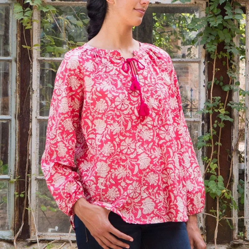 Kalpana Handcrafted Tunic Pink