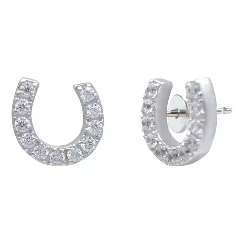 Kelly Herd Offset Horseshoe Earrings