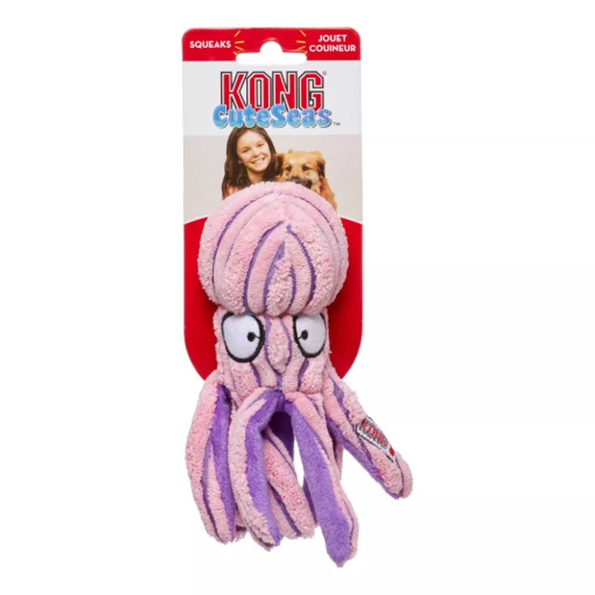 KONG Cuteseas Squeaky Octopus Dog ToySmall