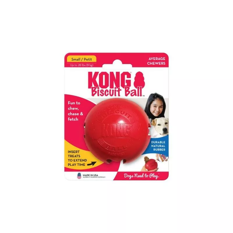 KONG Dog Toy – Biscuit Ball (2 Size)
