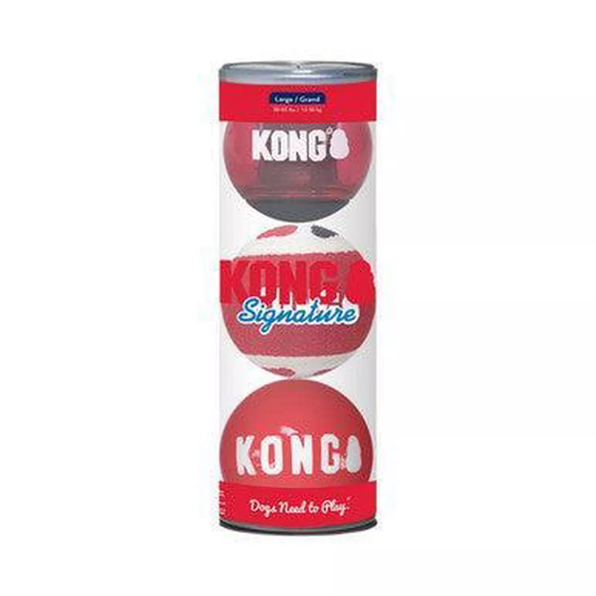 KONG Signature Balls 4pk Assorted Medium