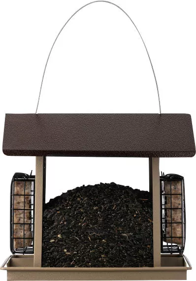 Large Hopper Feeder W/ Suet Cages