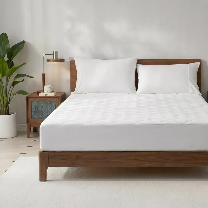 Leakproof Cooling Mattress Topper Off White