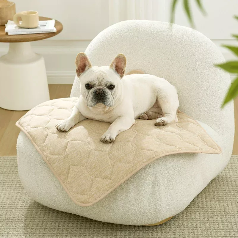 Leakproof Pet Cooling Couch Cover Beige