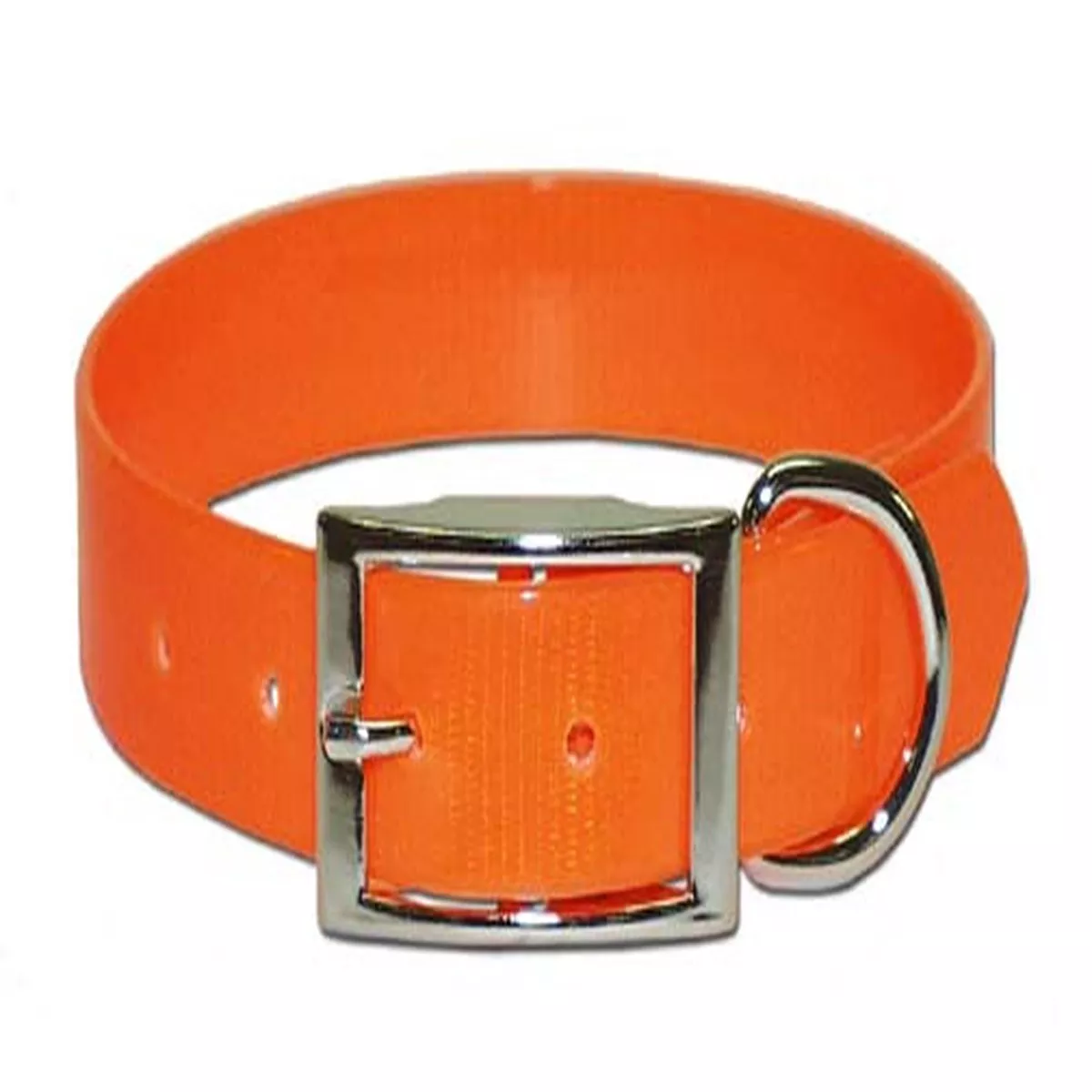 Leather Brother Blaze Orange Solid Poly Dog Collar 3/4"