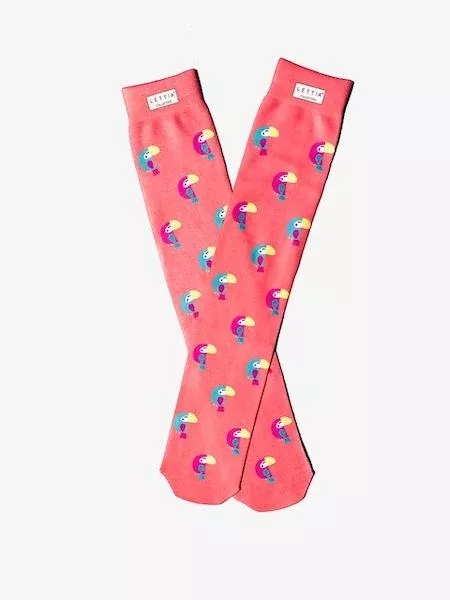 Lettia Ladies Toucan Boot Socks