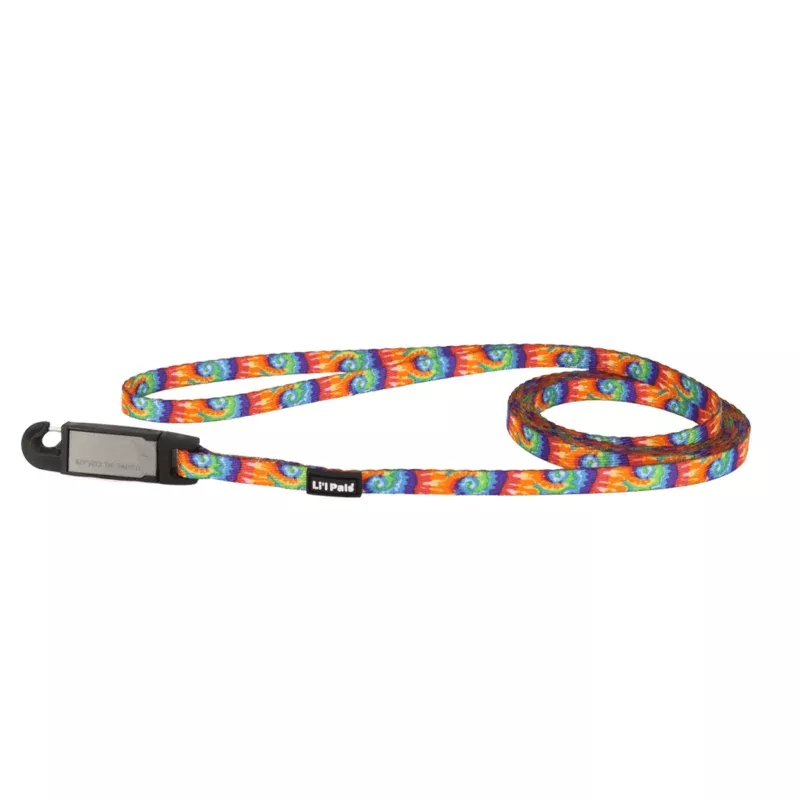 Li'l Pals Patterned Dog Leash with E-Z Snap Bright Tie Dye