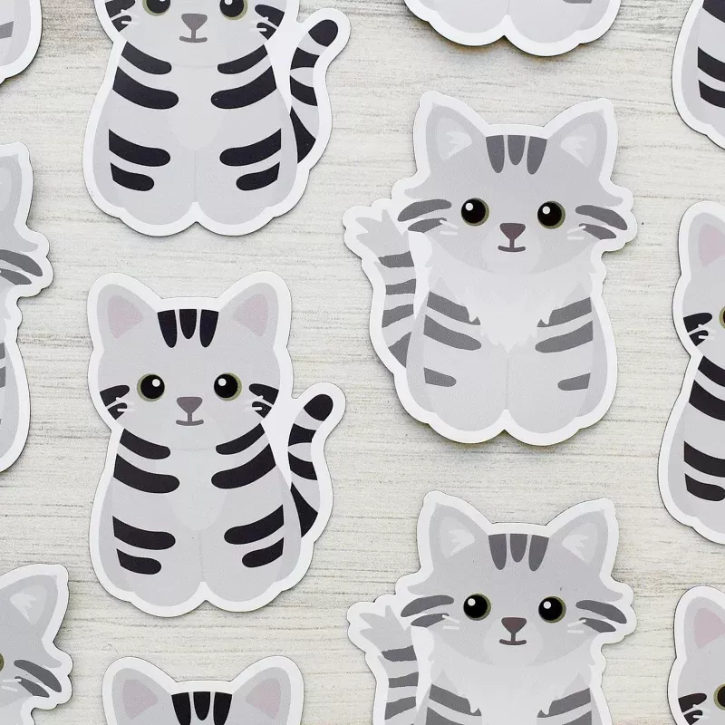 Looks Like My Cat! Silver tabby cat magnet