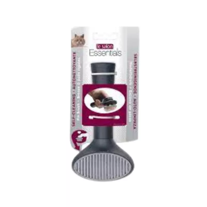 LS Small Cat Self Cleaning Slicker Brush