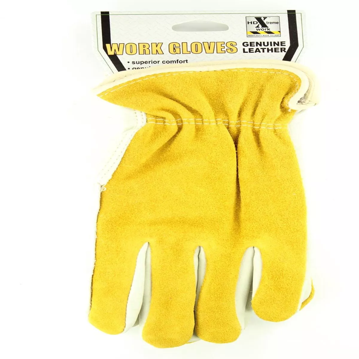 M & F Men's Cowhide Gloves Split Back