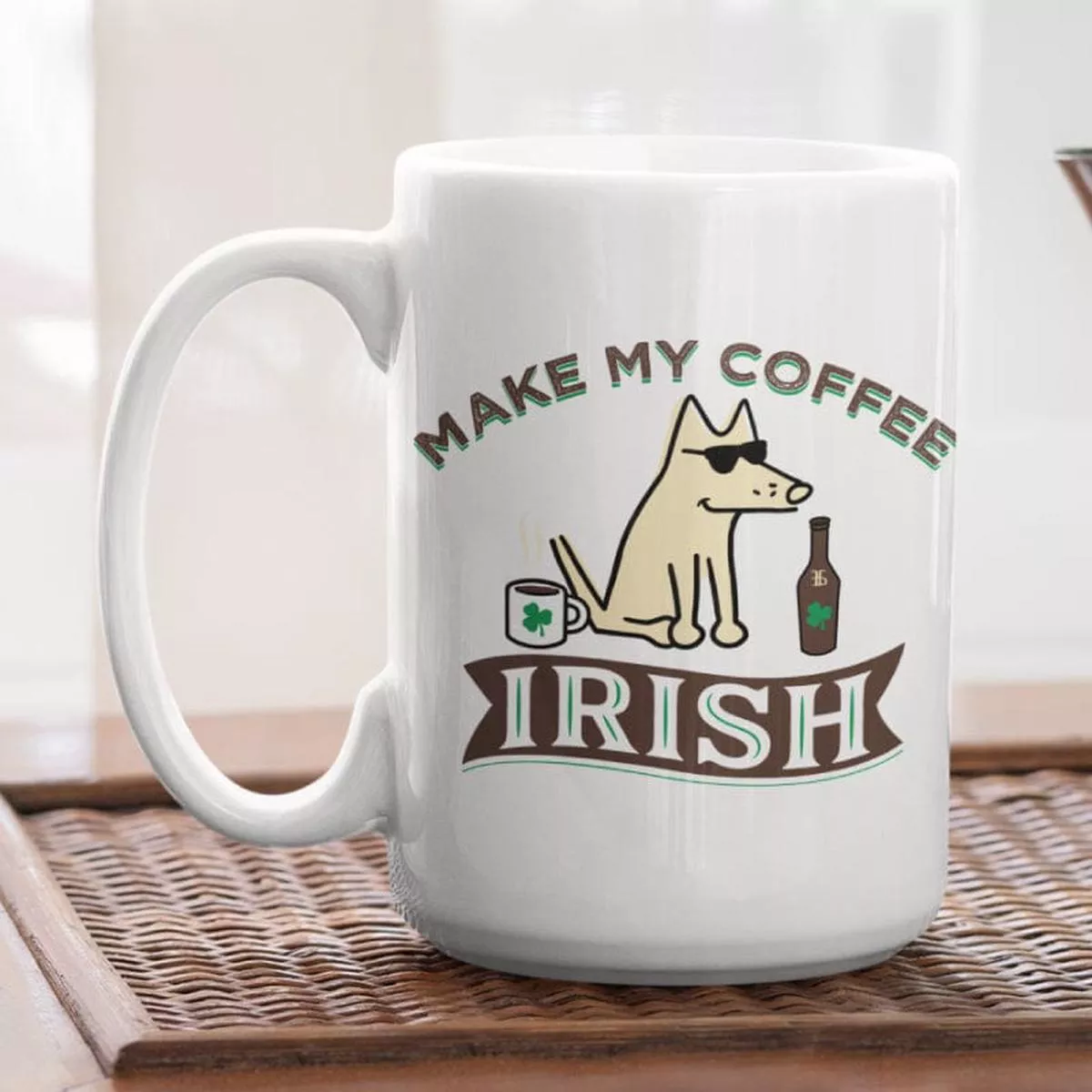 Make My Coffee Irish – Large Coffee Mug