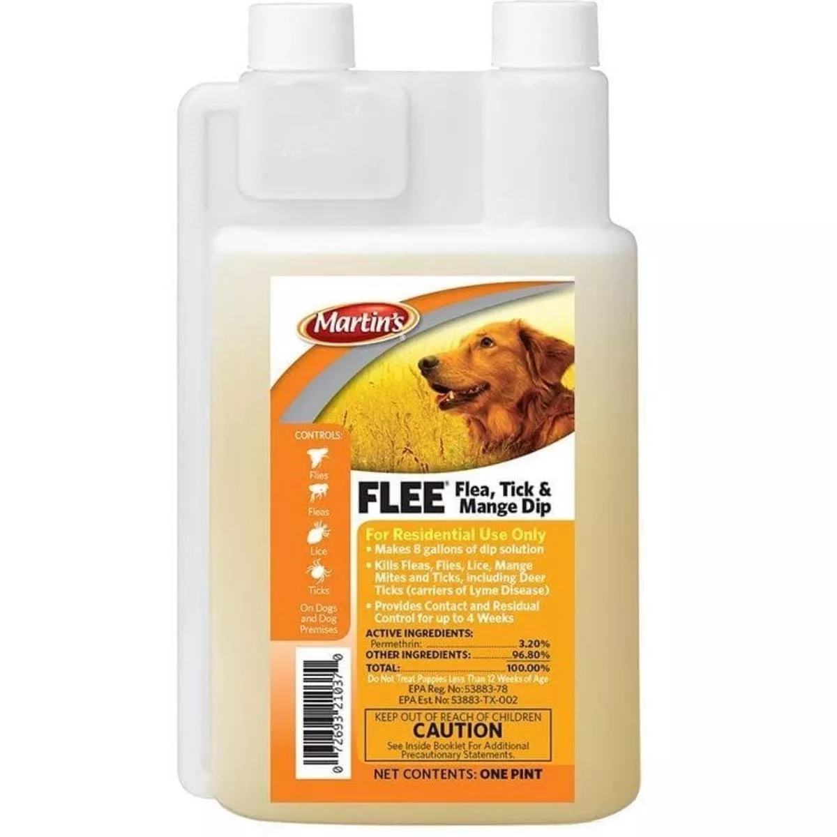 Martin’s Flea Tick & Mange Dip
