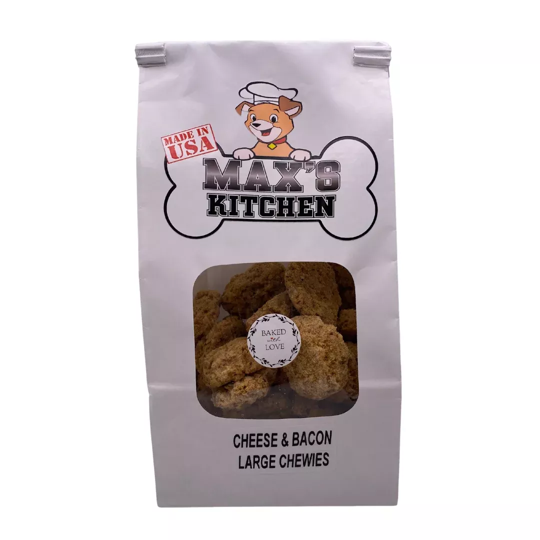 Max's Cheese & Bacon Large Chewies- 12oz