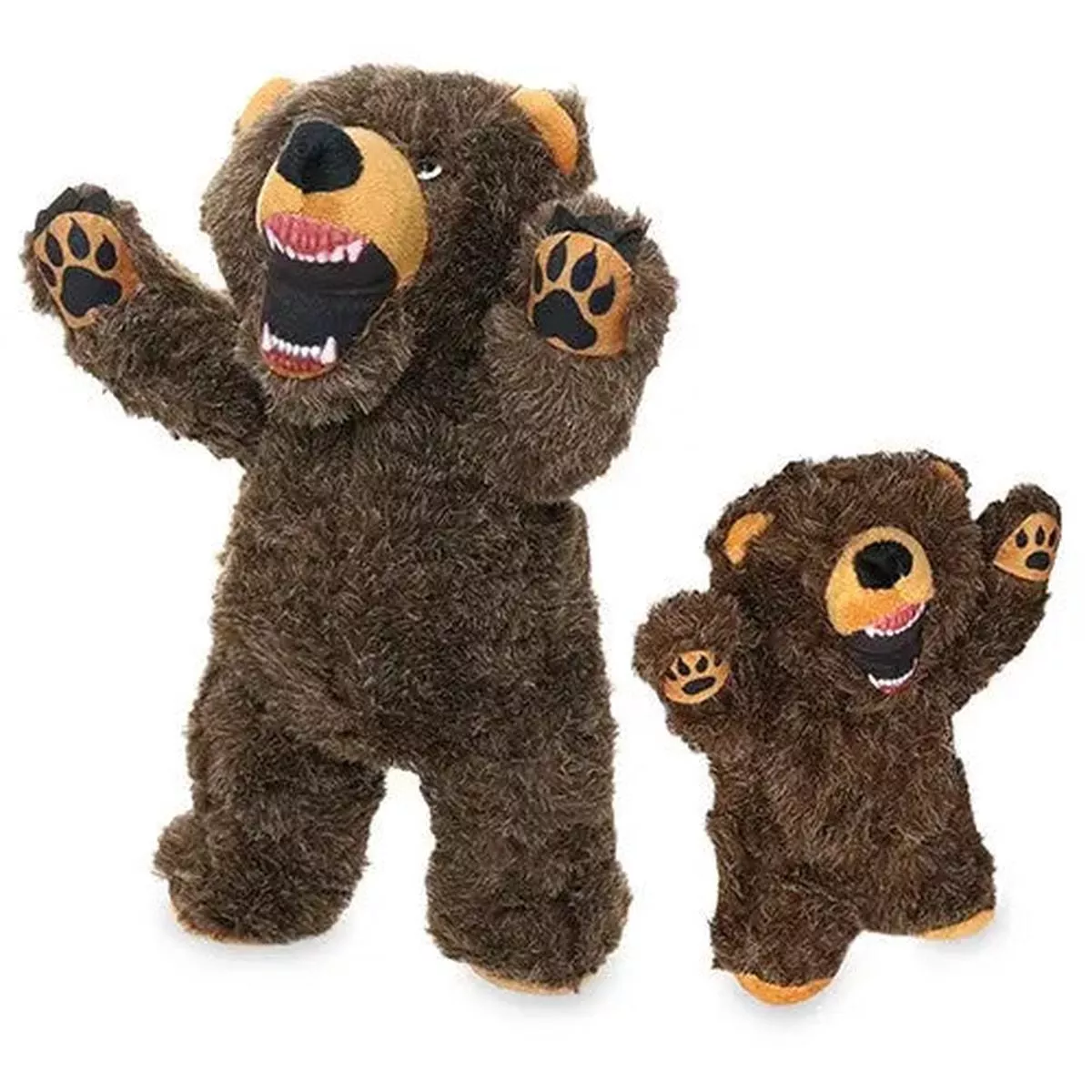 Mighty Angry Animals Bear Plush Dog Toy