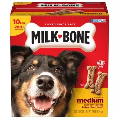 Milk Bone Original Medium Biscuits for Dogs – 10 lb