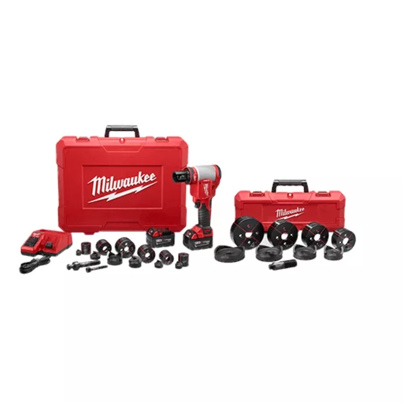 MILWAUKEE M18 FORCE LOGIC 10T Knockout Tool 1/2″ – 4″ Kit